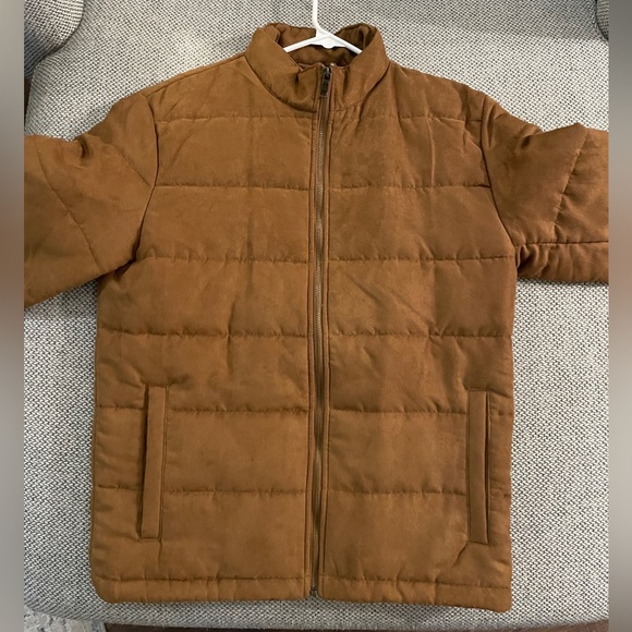 Banana Republic - Small Vegan Suede light Puffer jacket - Picture 2 of 7